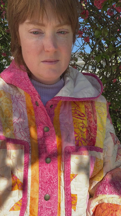 “Pinwheel Sunset” Quilt Coat