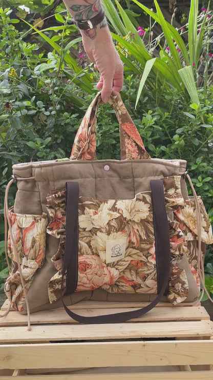 "Coral floral" Sam’s Tote Bag