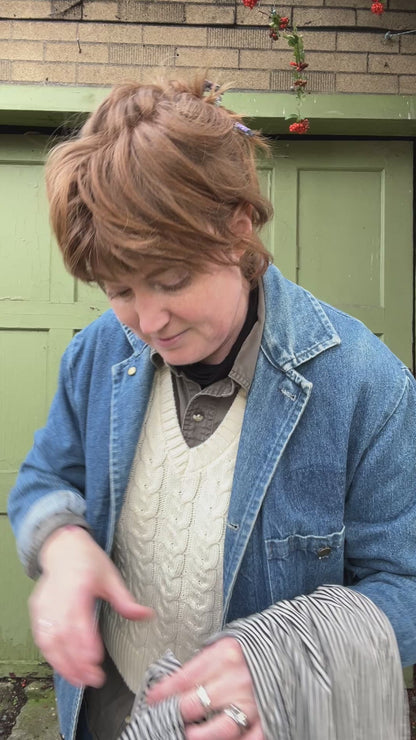 Long Scarf -  Merino and Silk Scarf