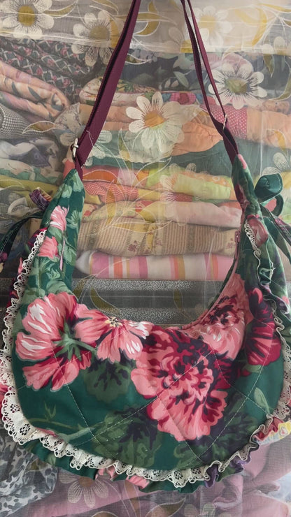 "Greening Up" Classic Crescent Bag