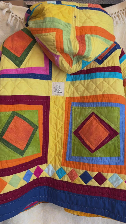 "Rainbow Dreams" Quilt Coat - L/XL
