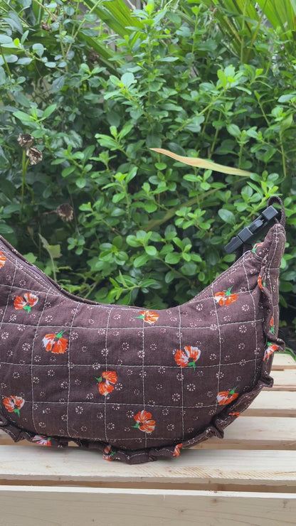 "Pumpkin Spice" Sidekick Crescent Bag