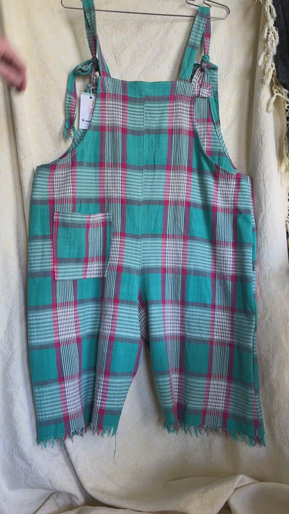 “Coral reef” Dungaree Shorts - Large