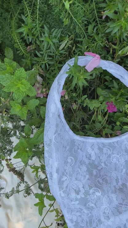 "Simplicity of Lace" Slouchy Lace Tote - Large