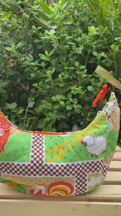 “Old MacDonald” Sidekick Crescent Bag