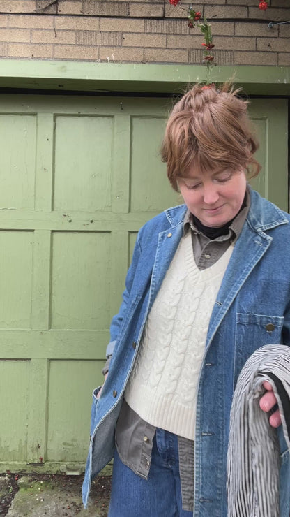 Long Scarf -  Merino and Silk Scarf