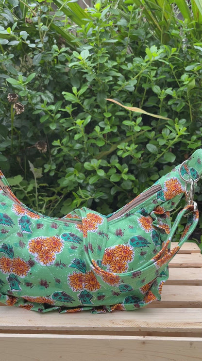 "Sunflower" Classic Crescent Bag