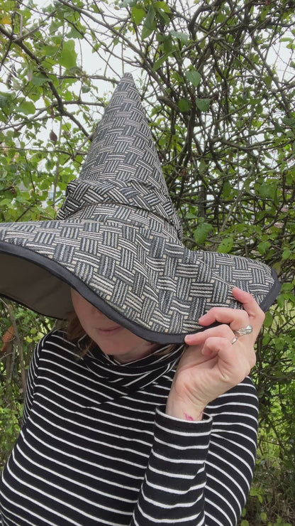 “Metallic geometric” Witch Hat