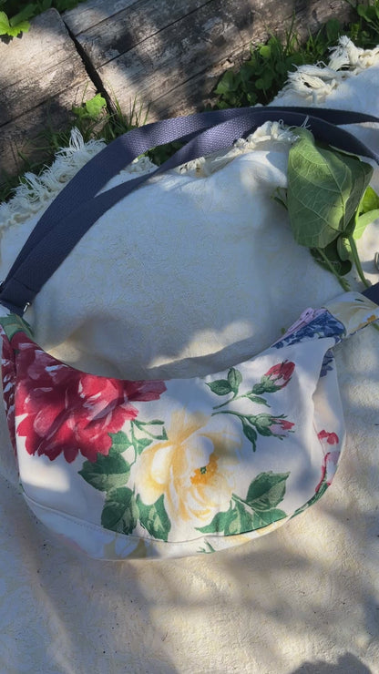 "Summer Garden" Sidekick Crescent Bag